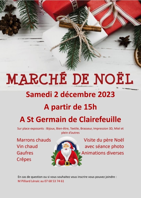 Marché de Noël à Saint Germain de Clairefeuille - L. Pilliard